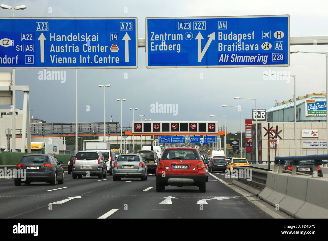 Highway. Austria. Stock Photo