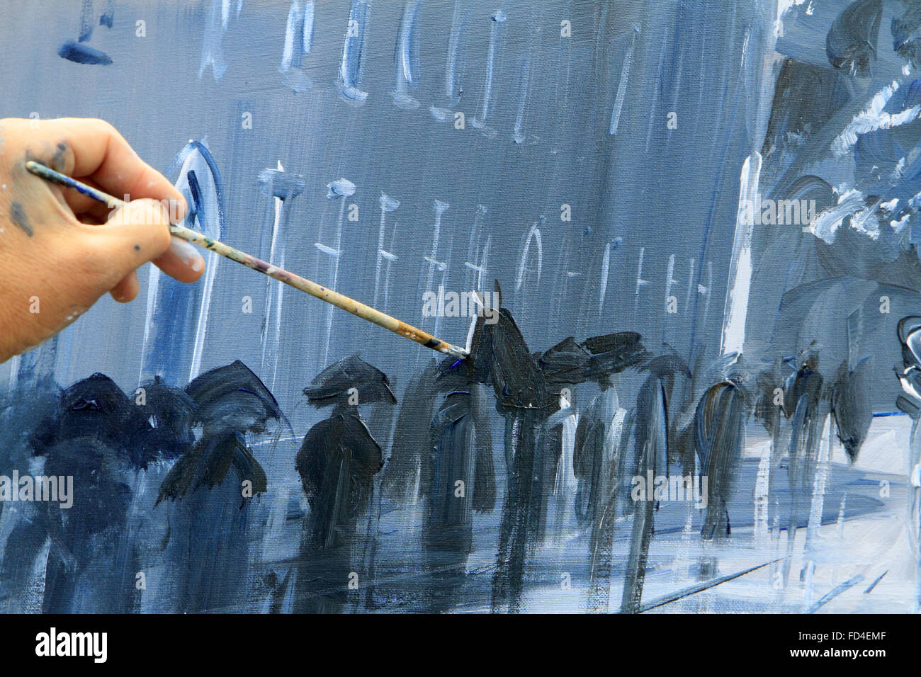 Painter. Stock Photo