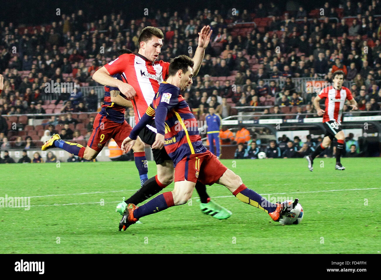 Messi copa del rey athletic bilbao hi-res stock photography and images ...