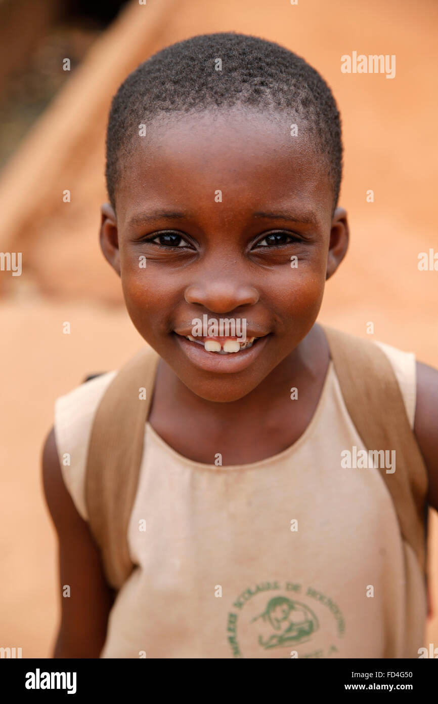 Smiling schoolchild Stock Photo
