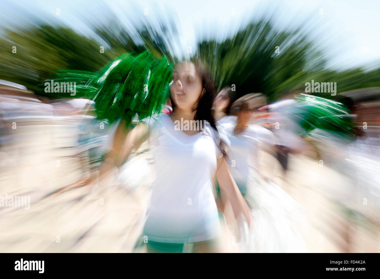 Outdoor Zumba class Stock Photo Alamy