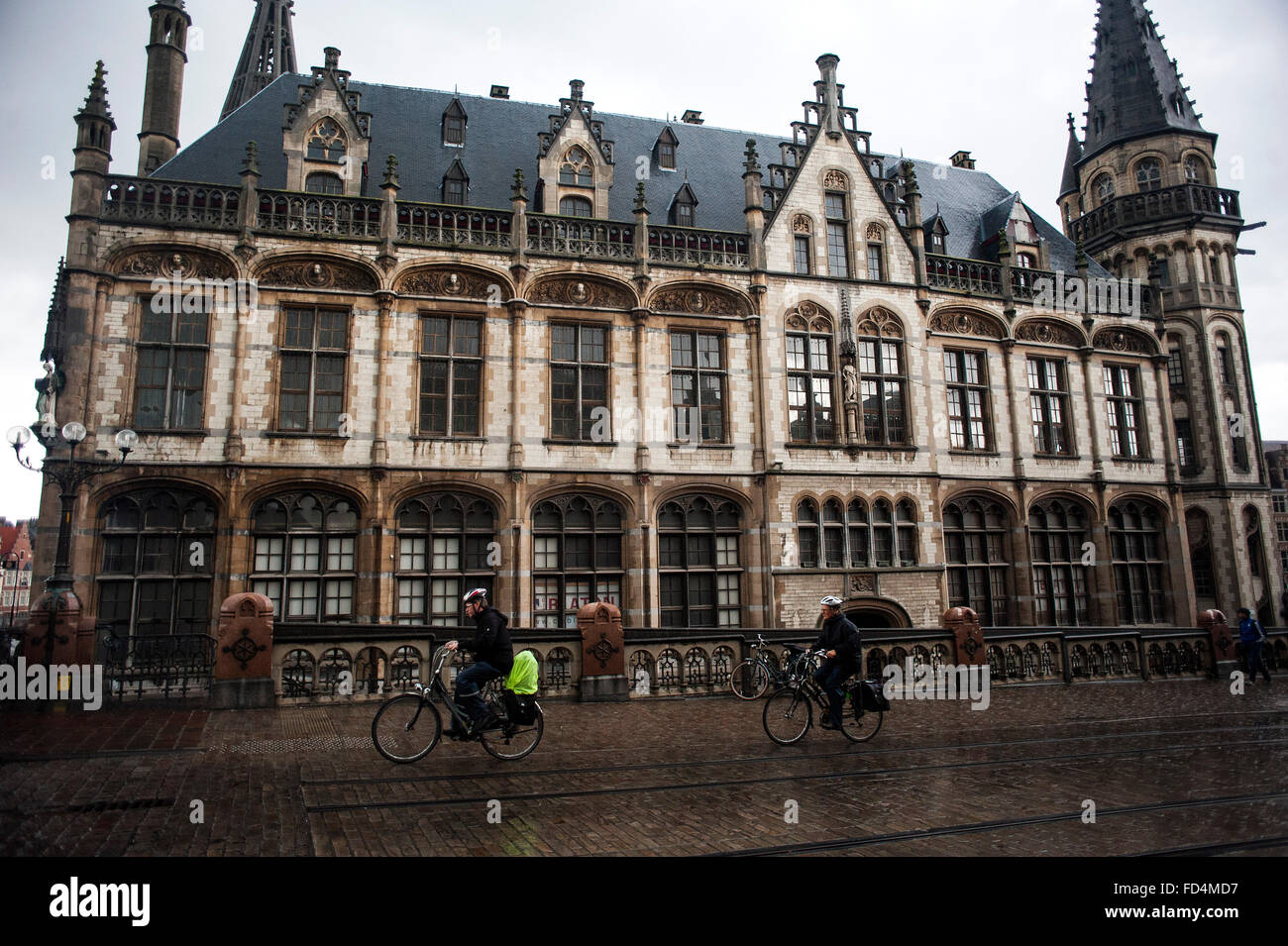 View of the old post office building in the center of Ghent Stock Photo