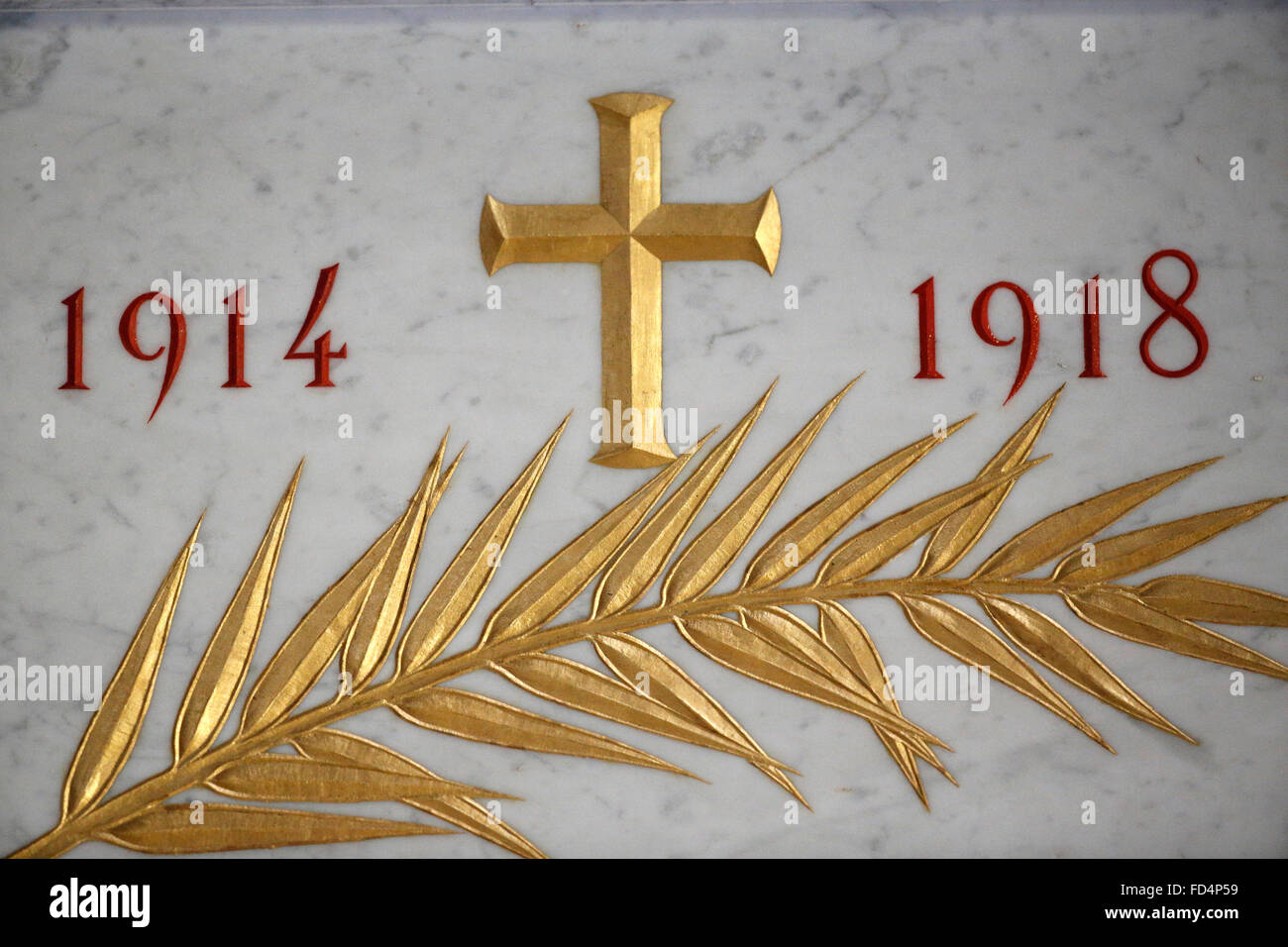 Memorial for the deads. World War I. 1914-1918. Stock Photo