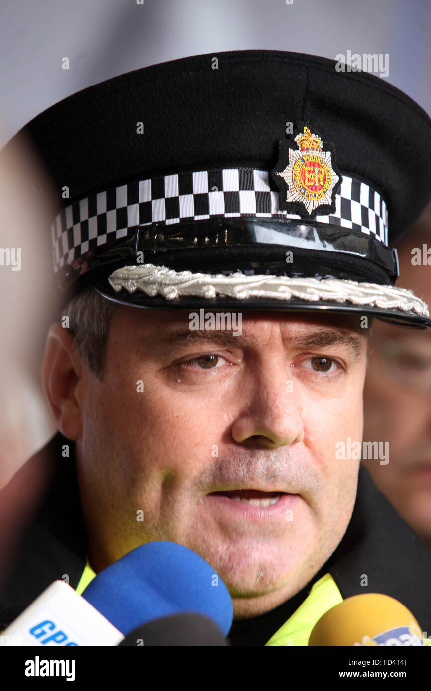 picture by Chris Bull 12/8/11 launch of Greater Manchester Police 's Shop a Looter Campaign . ACC Garry Shewan Stock Photo