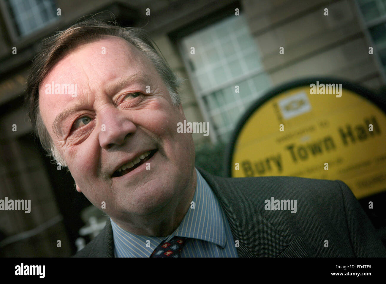 Conservative MP Ken Clarke visits Bury Town Hall. Stock Photo