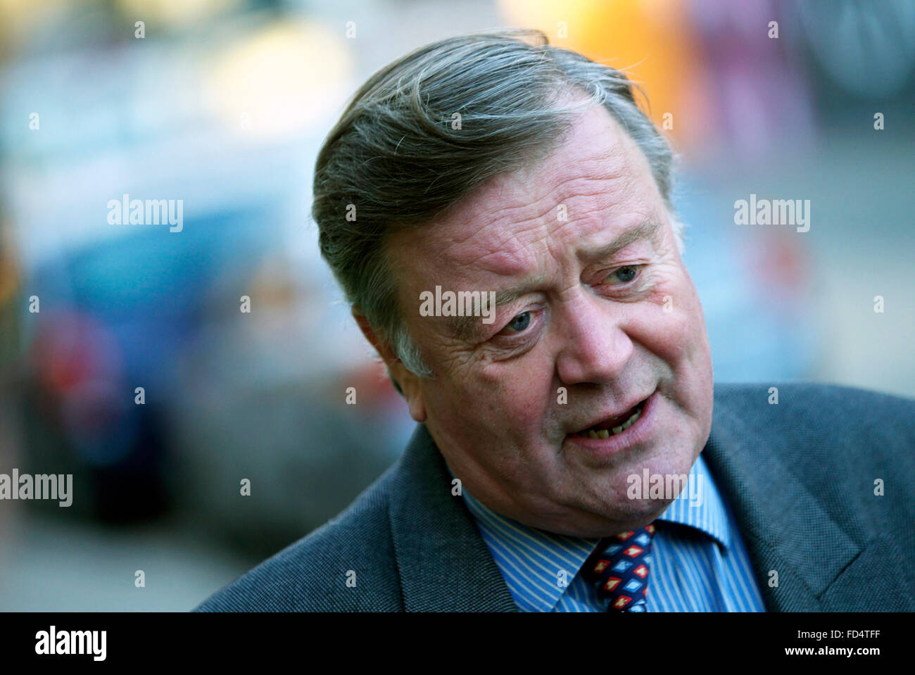 Conservative MP Ken Clarke visits Bury Town Hall. Stock Photo