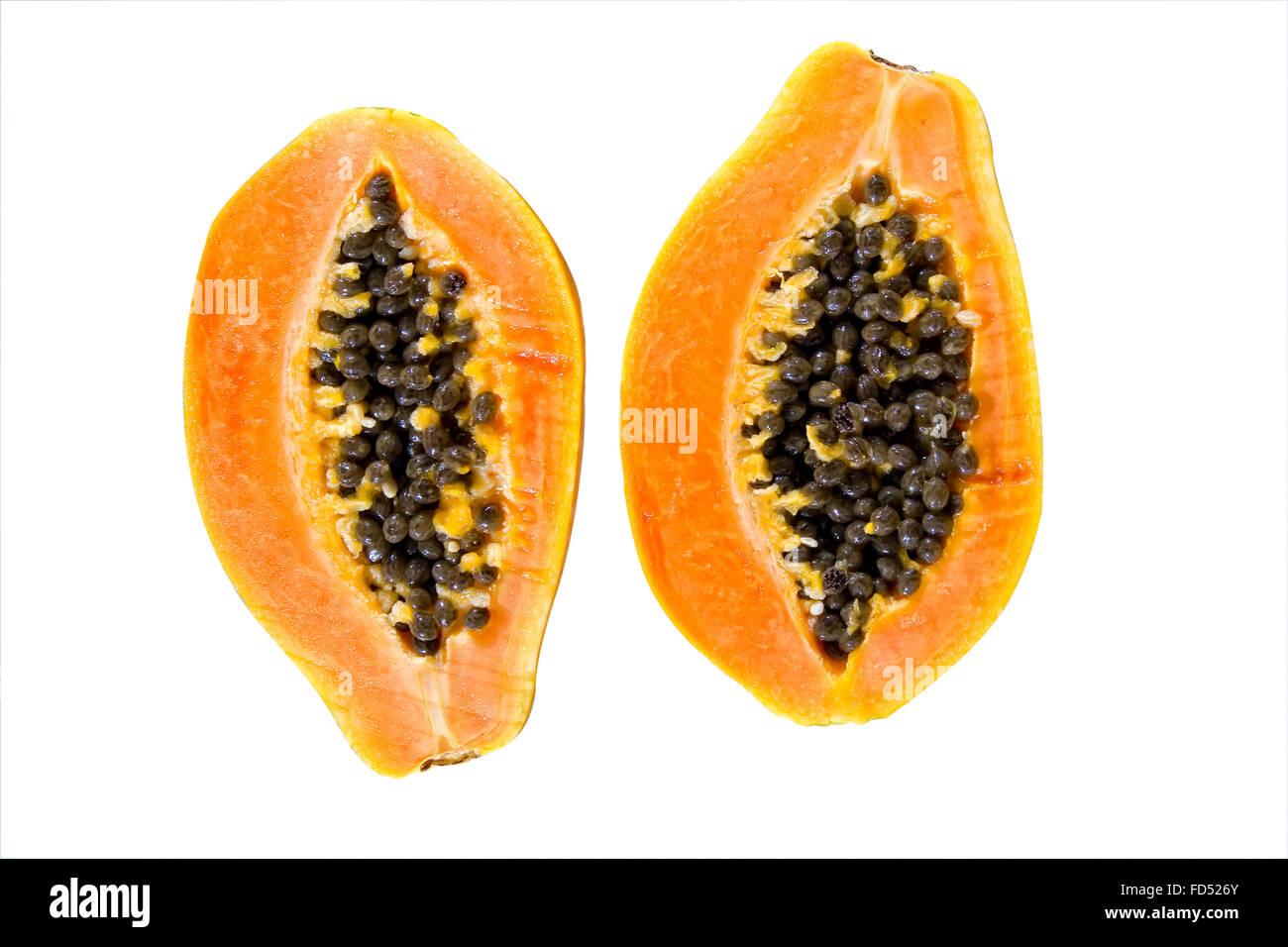 Image of isolated papaya fruits Stock Photo Alamy