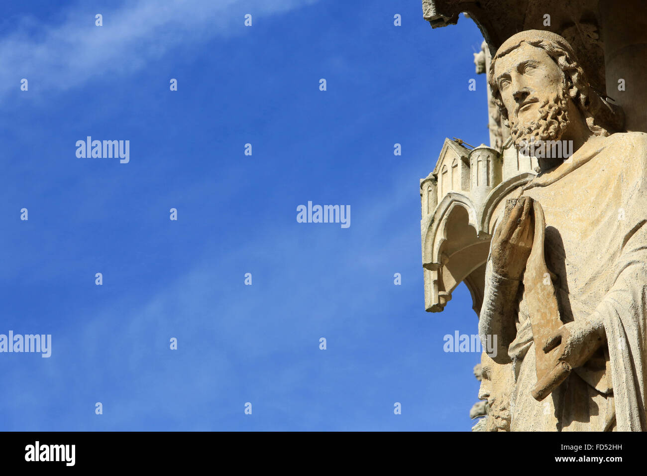 Prophet Haggai. Amiens Cathedral. Stock Photo