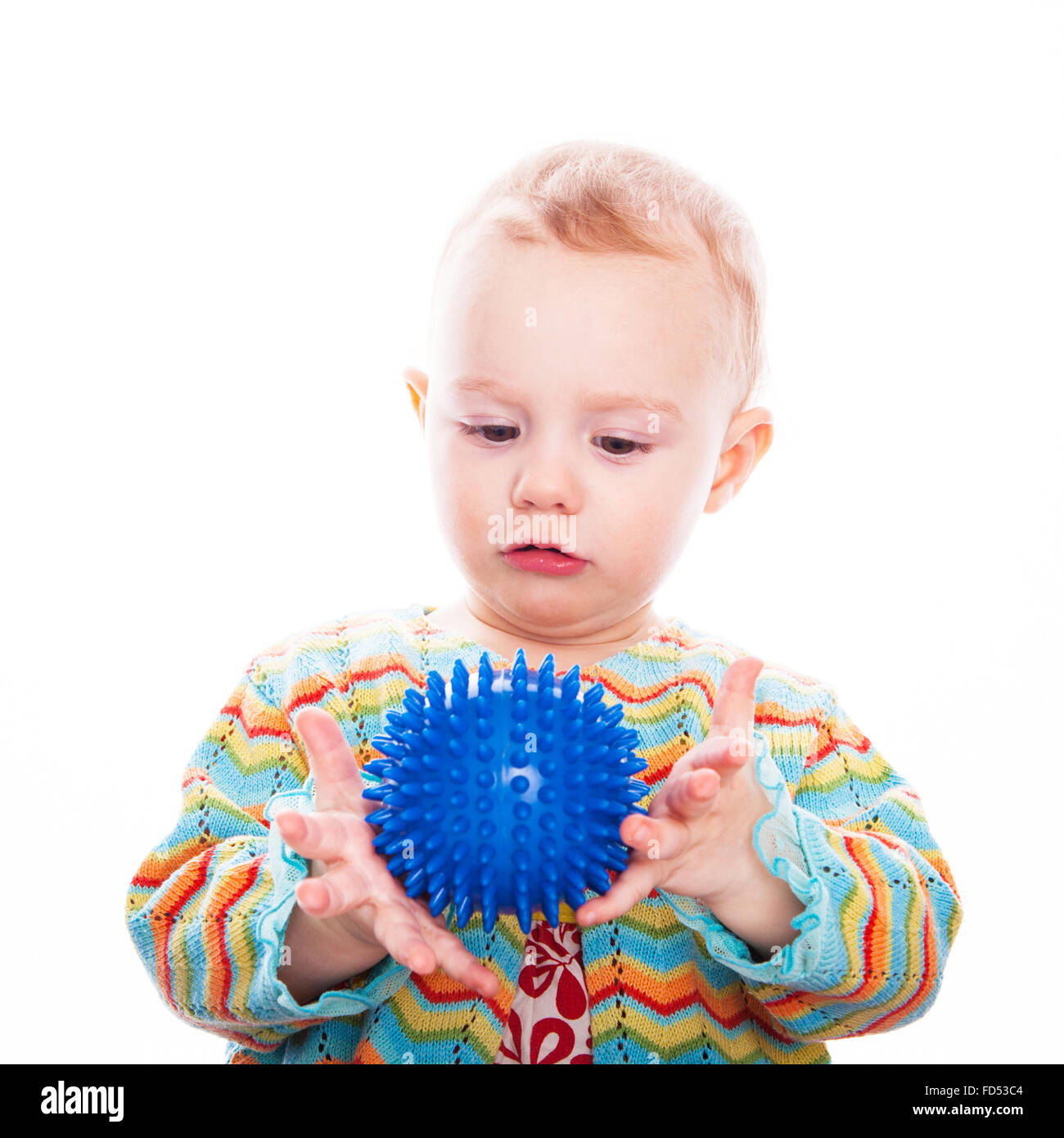 Cute baby play with ball Stock Photo Alamy