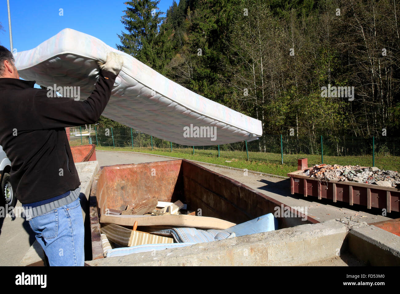 Recycling dump. Stock Photo