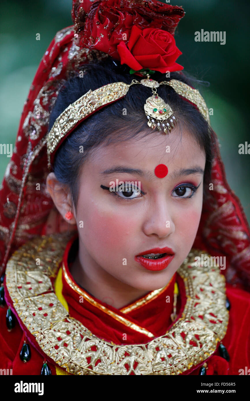 Nepalese traditional dance festival nepal hi res stock photography and
