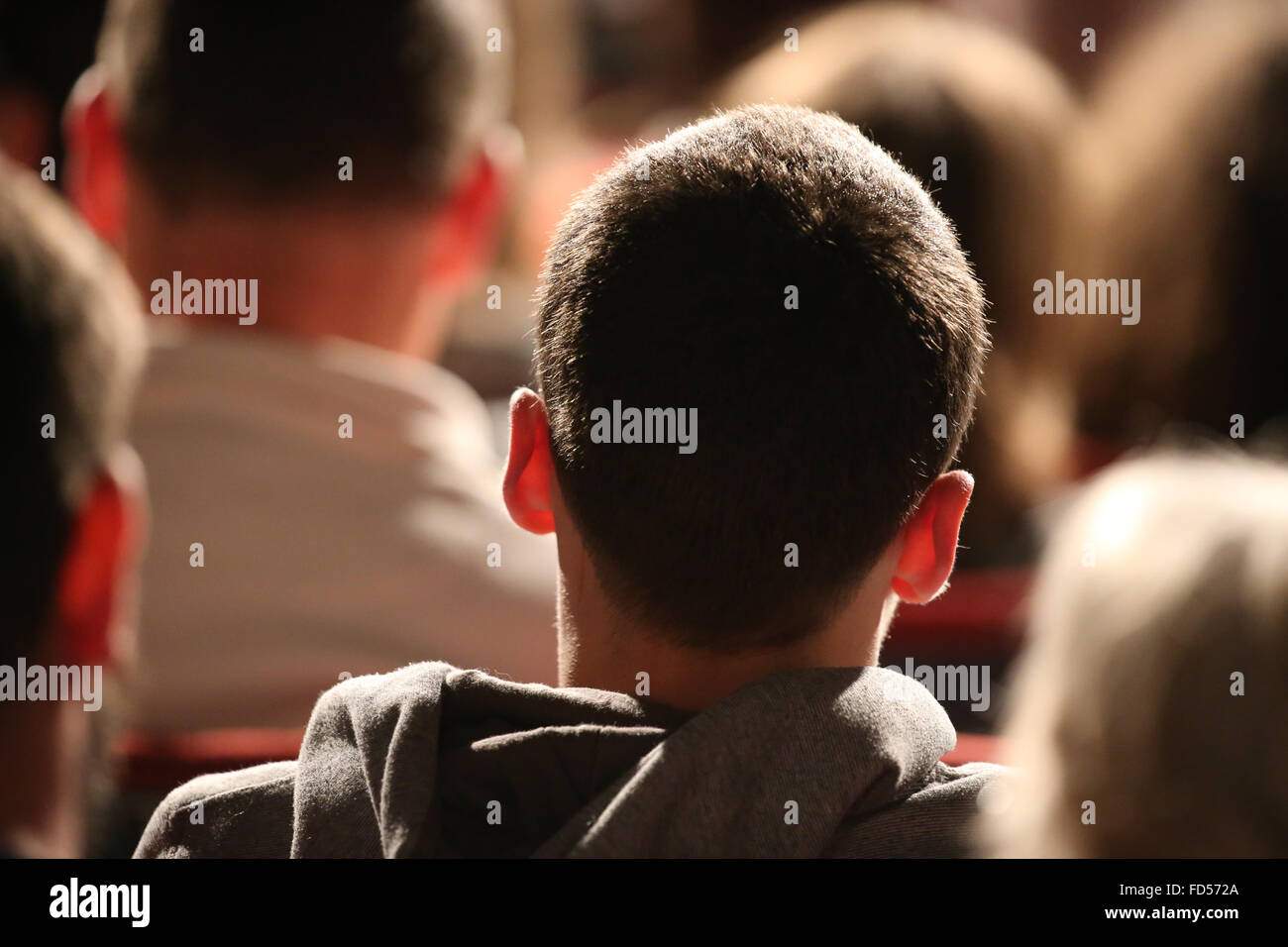 Theater audience. Stock Photo