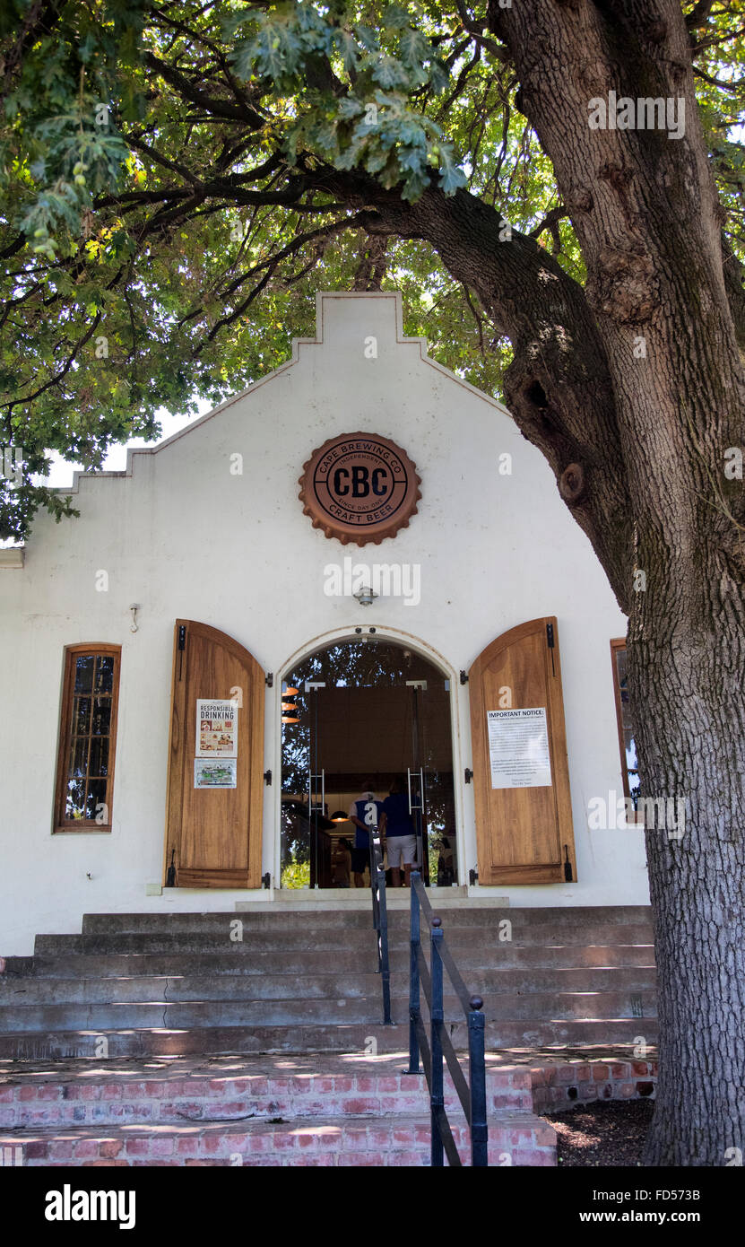 Independent Craft Beer, Cape Brewing Company at Spice Route Wine Estate in Paarl, Western Cape - South Africa Stock Photo