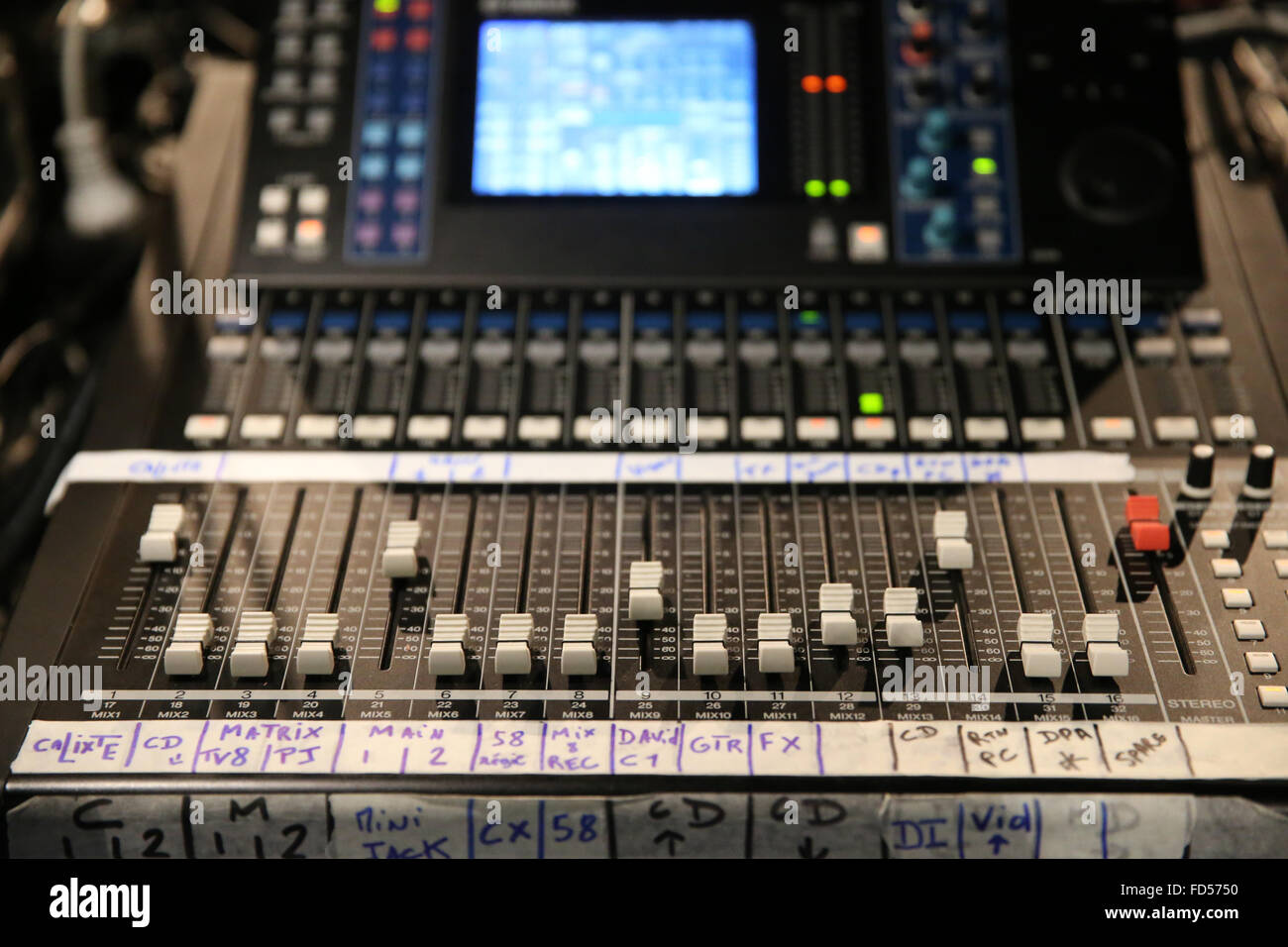 Sound mixer. Stock Photo