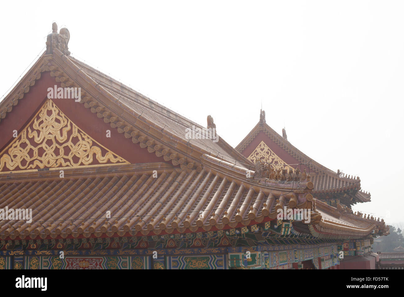 Roof Tops Of Forbidden City Stock Photo - Alamy
