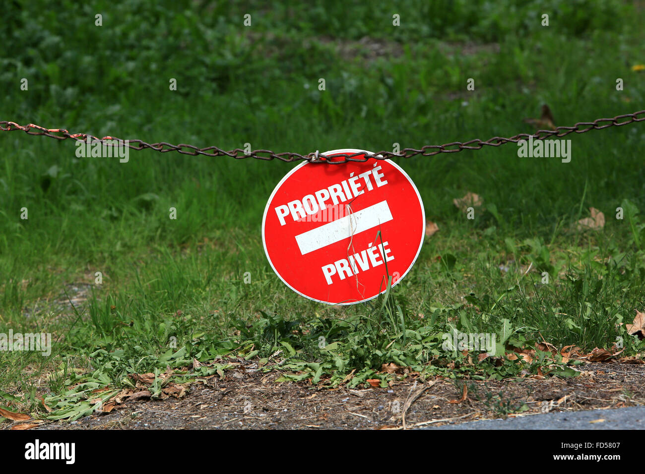 Private property. Stock Photo