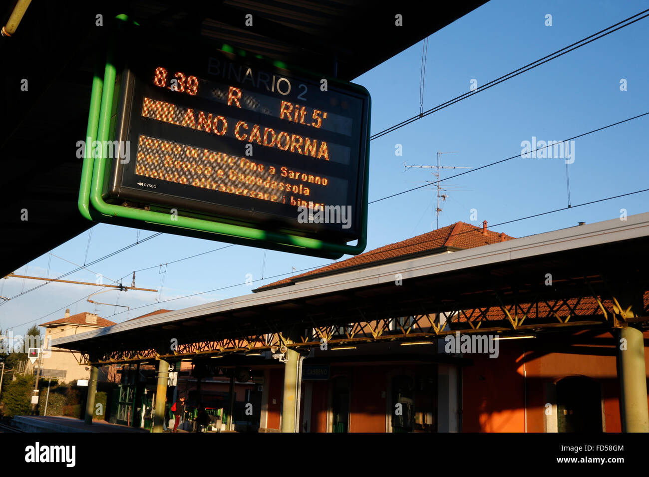 Railway station sign Stock Photo - Alamy