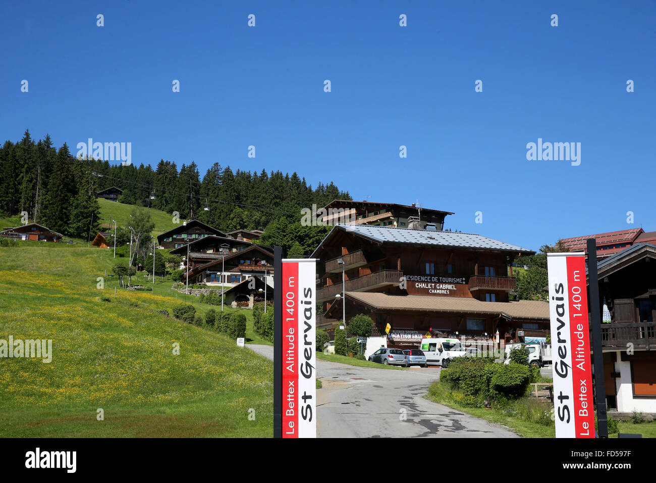 Mountain resort. Stock Photo