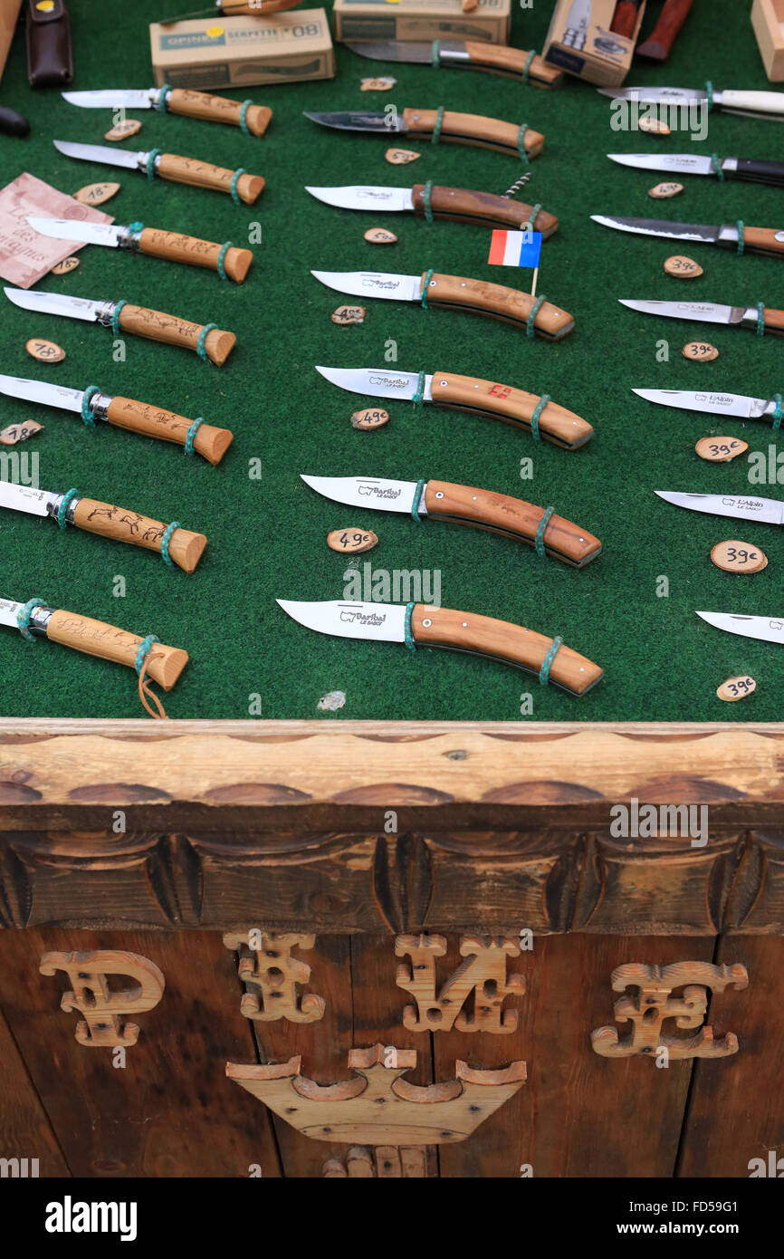 Opinel knives Stock Photo