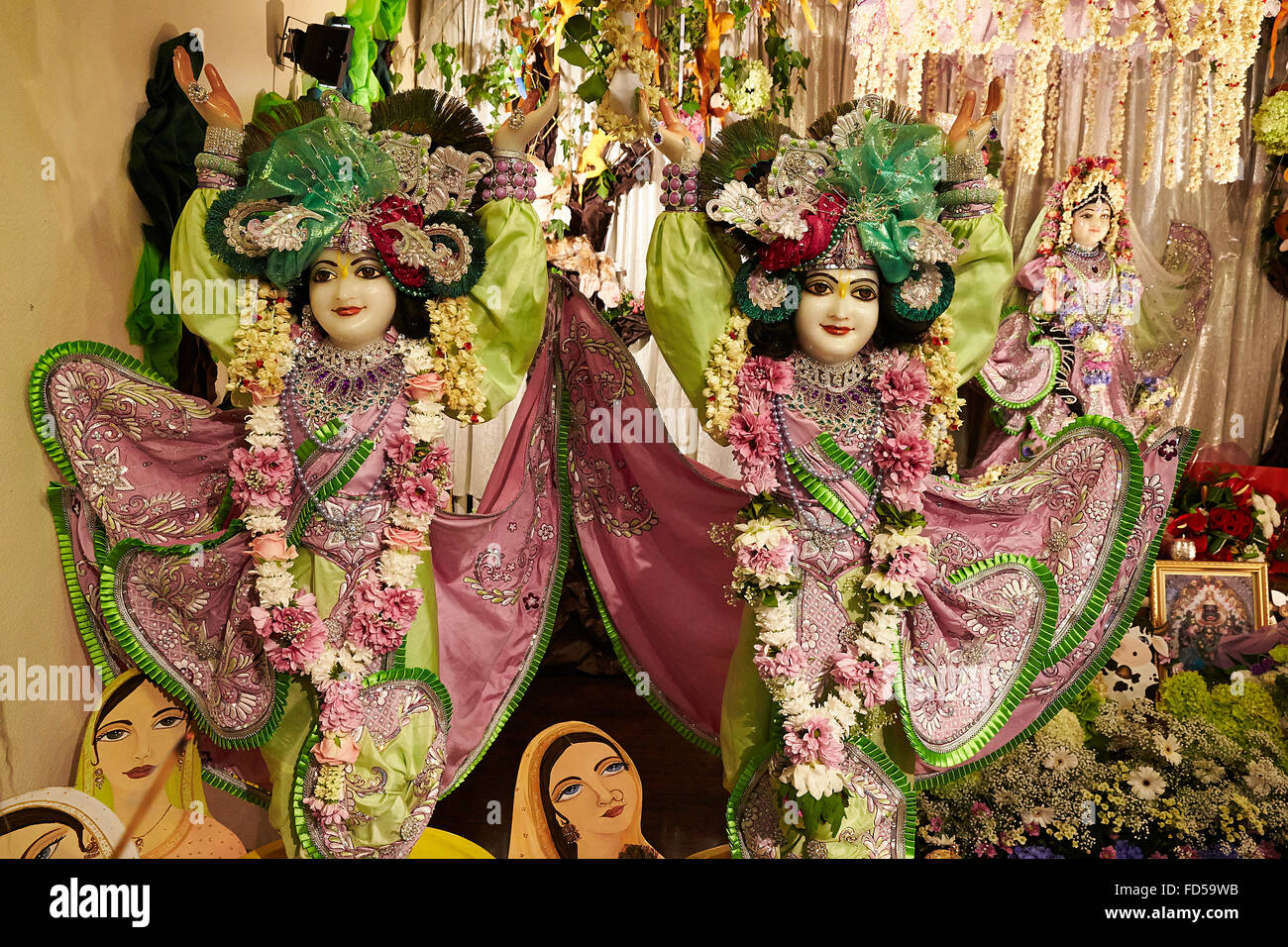 Janmashtami (Krishna's birthday) festival at the ISKCON Paris temple
