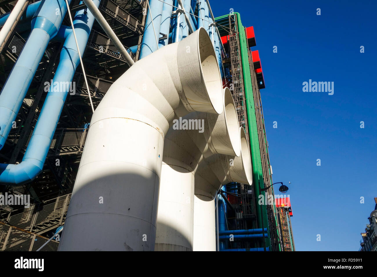 Centre Georges Pompidou, Beaubourg, museum for modern art. Paris, France. Stock Photo