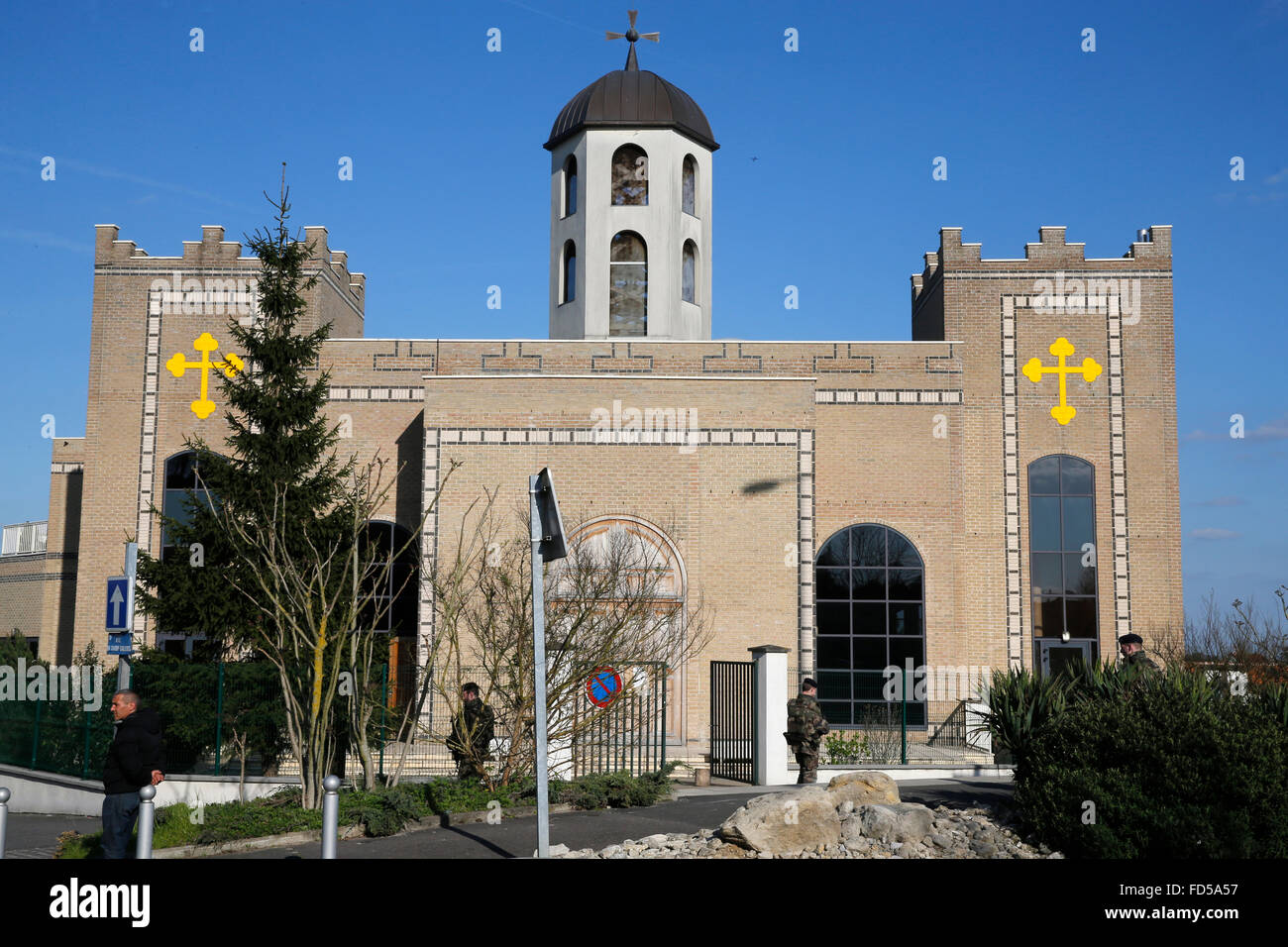 Saint Thomas's chaldean church, Sarcelles. Stock Photo