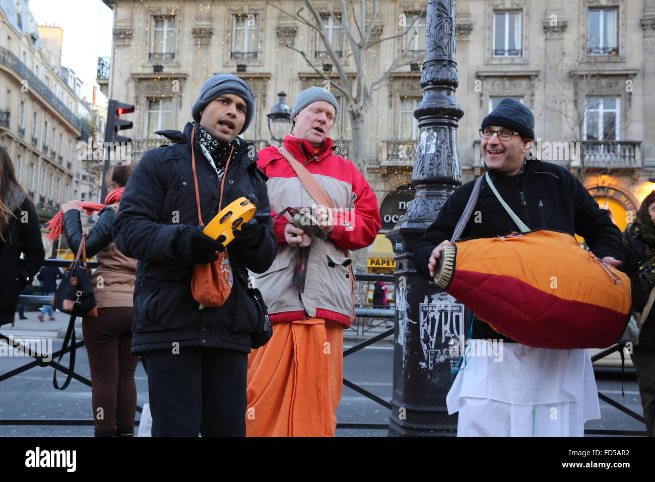 Hare Krishna Devotees Foto stock editorial - Imagem stock