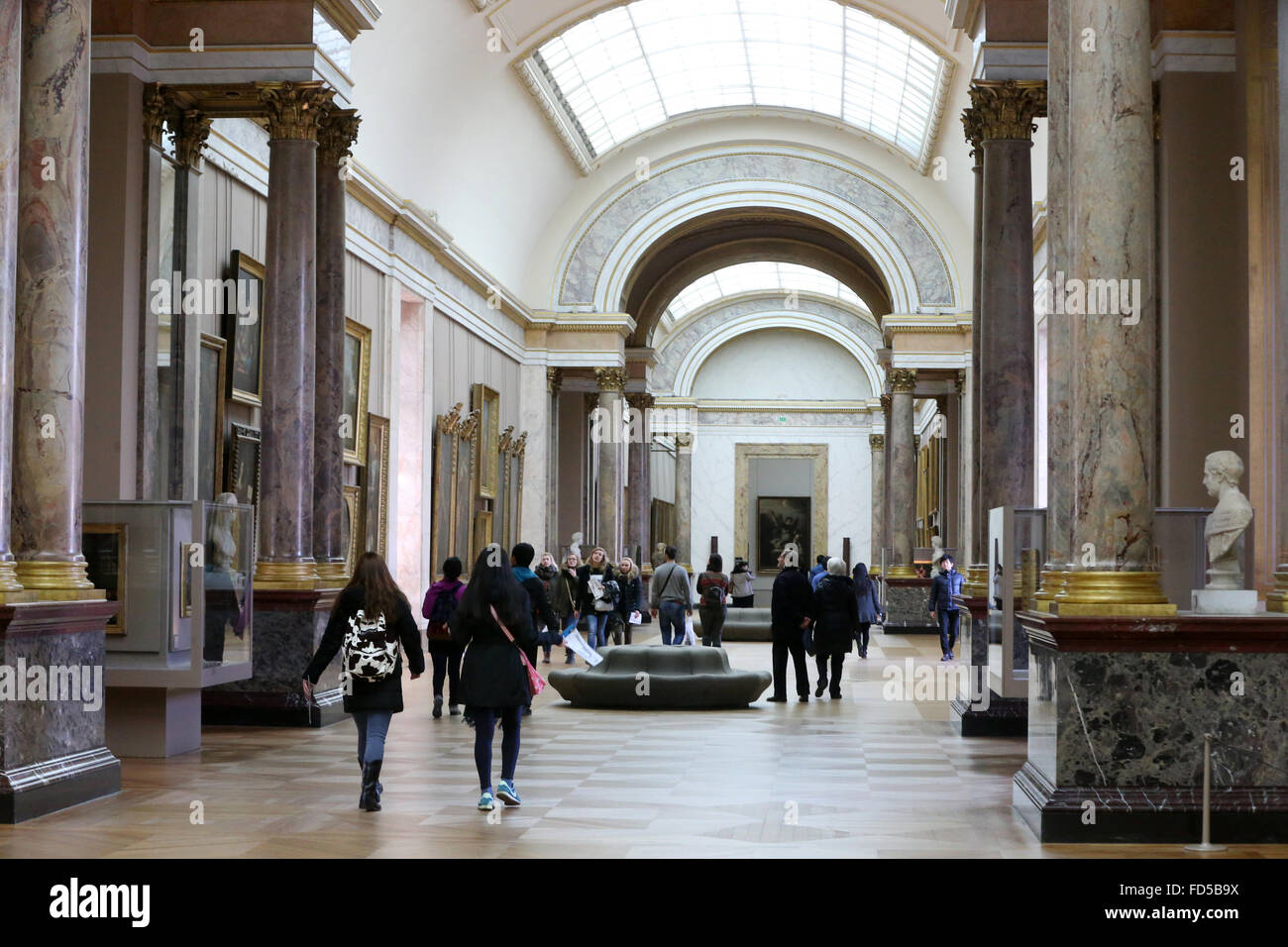 The Louvre Museum. Italian paintings. Stock Photo