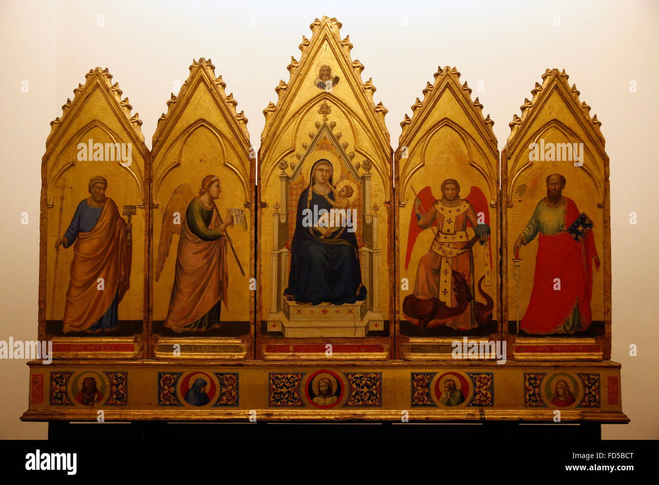 National Gallery, Bologna. Polyptich. Giotto c 1330 Stock Photo Alamy