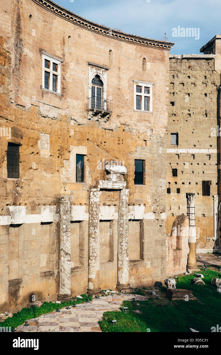 A beautiful old building in Rome, Italy, near the Roman Forum and the Colosseum Stock Photo Alamy
