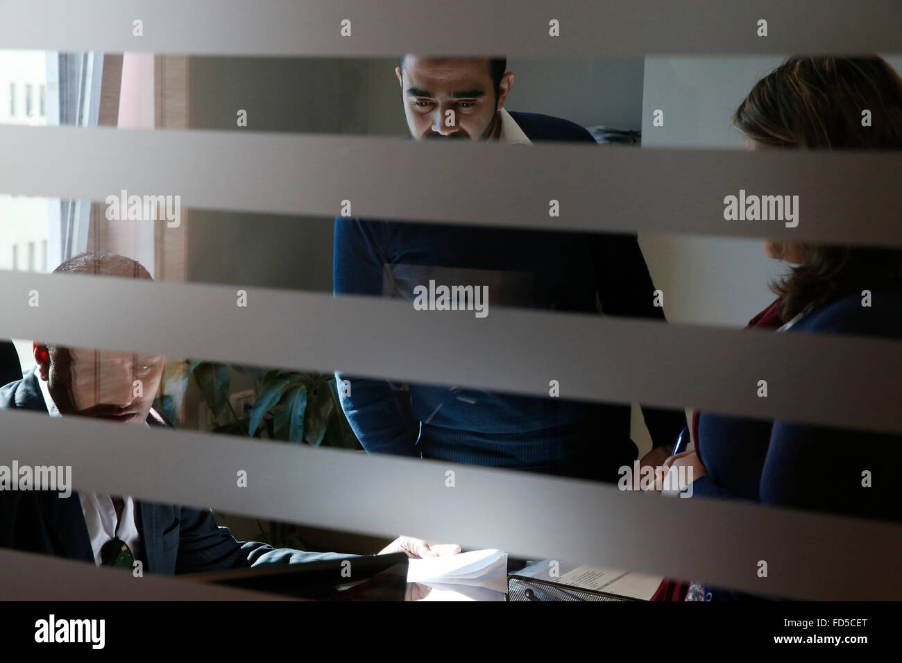 FATEN microfinance Ramallah branch. Stock Photo