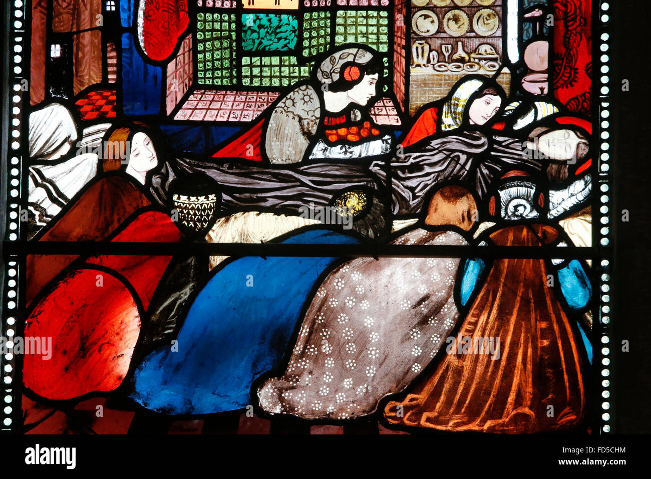 Oxford's Cathedral at Christ Church college, Oxford. Detail of the St