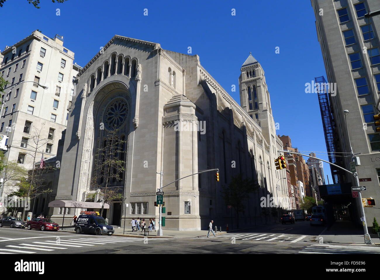 Temple Emanu El On 5th Avenue Of New York City Stock Photo Alamy