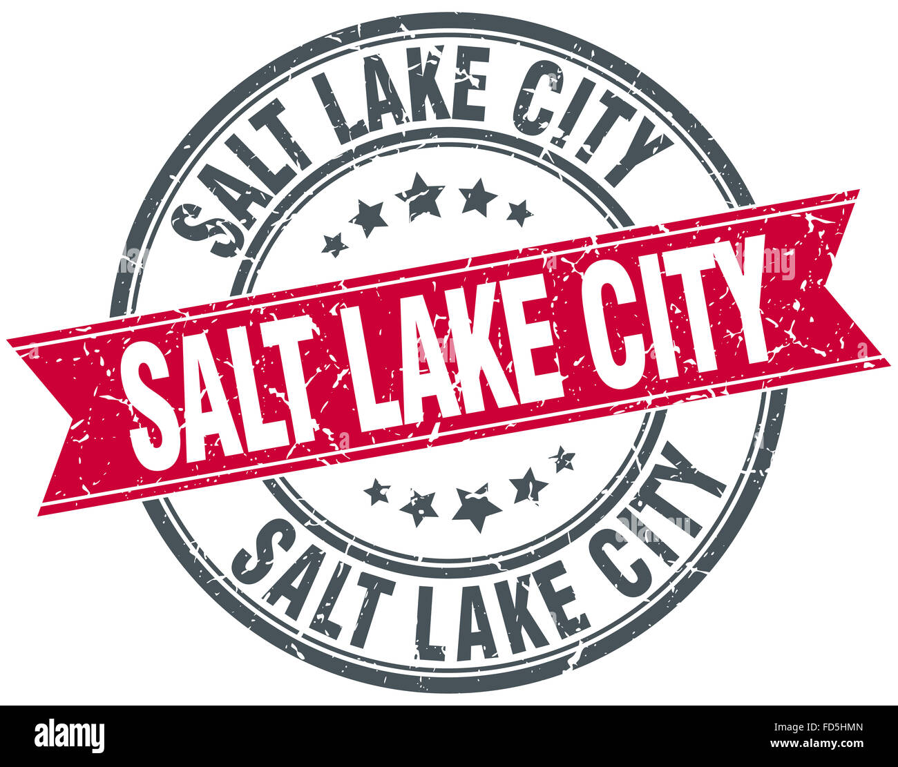 Salt Lake City red round grunge vintage ribbon stamp Stock Photo Alamy