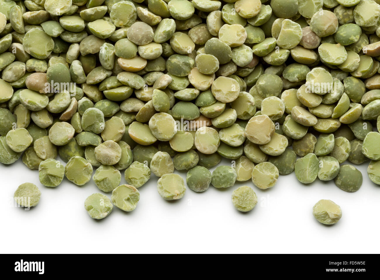 Scattered dried green split peas Stock Photo Alamy