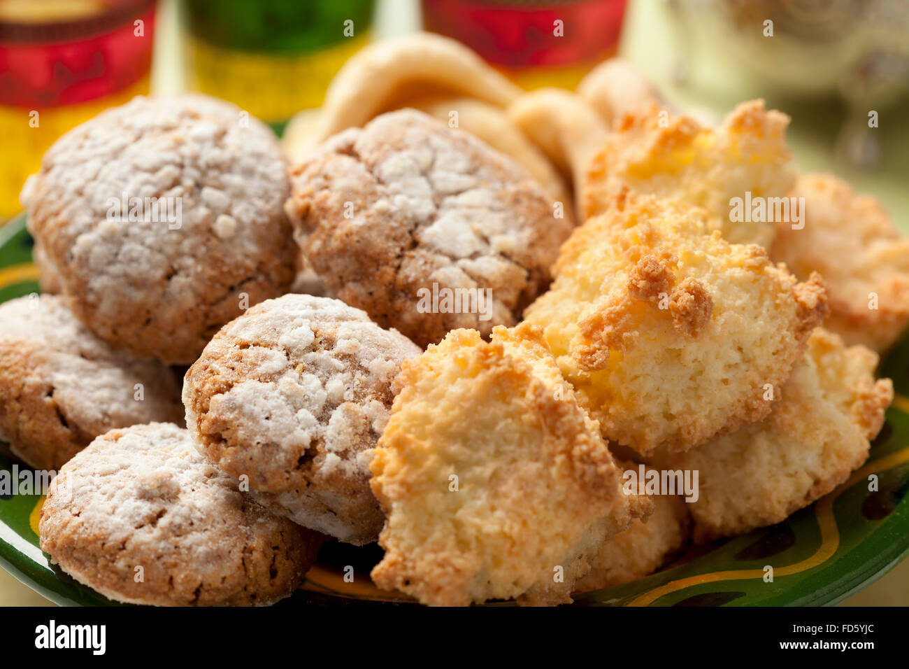 Moroccan homemade cookies close up Stock Photo