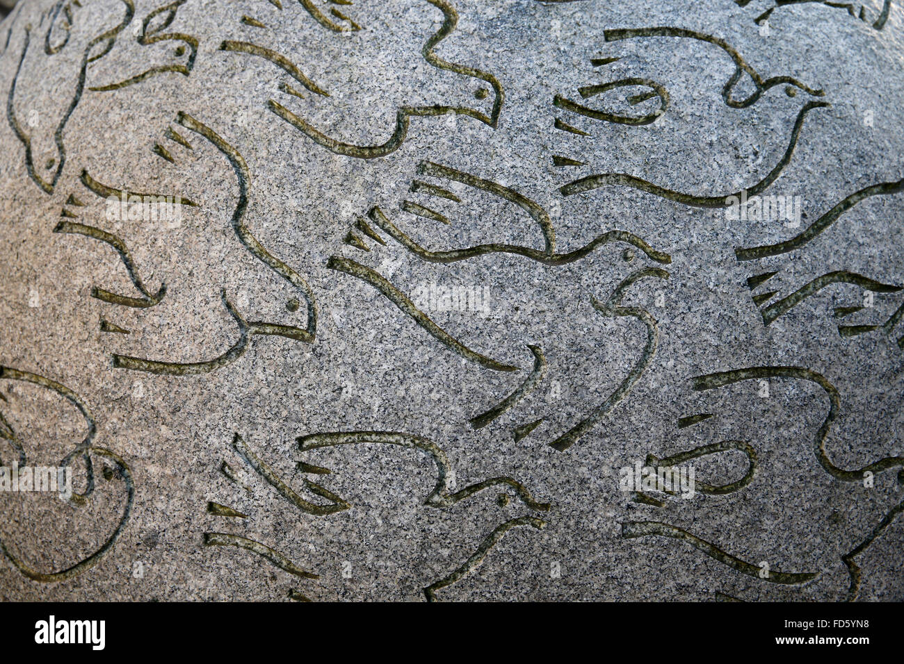 Memorial to the victims of the october 2002 terrorist attack in Bali (detail) Stock Photo