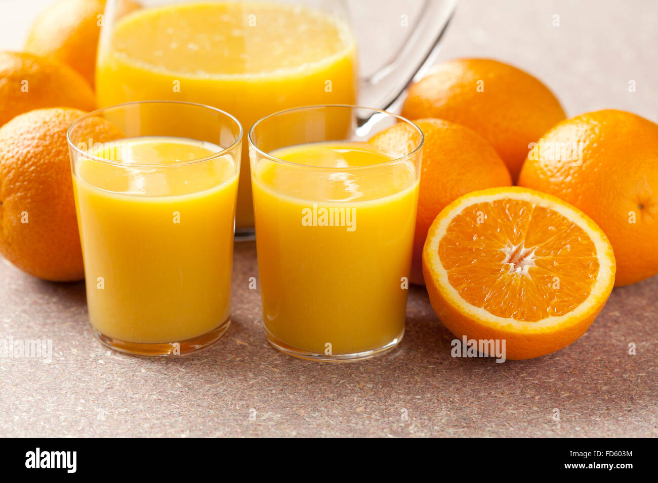 Glass Bottle of Fresh Orange Juice with Fresh Fruits and Flowers Vase on  Wooden Planks Table Stock Photo - Image of fruit, fresh: 239025358