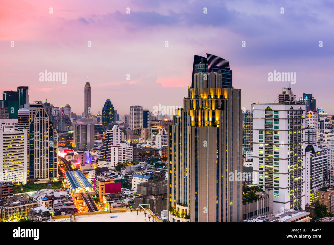 Bangkok, Thailand city skyline. Stock Photo