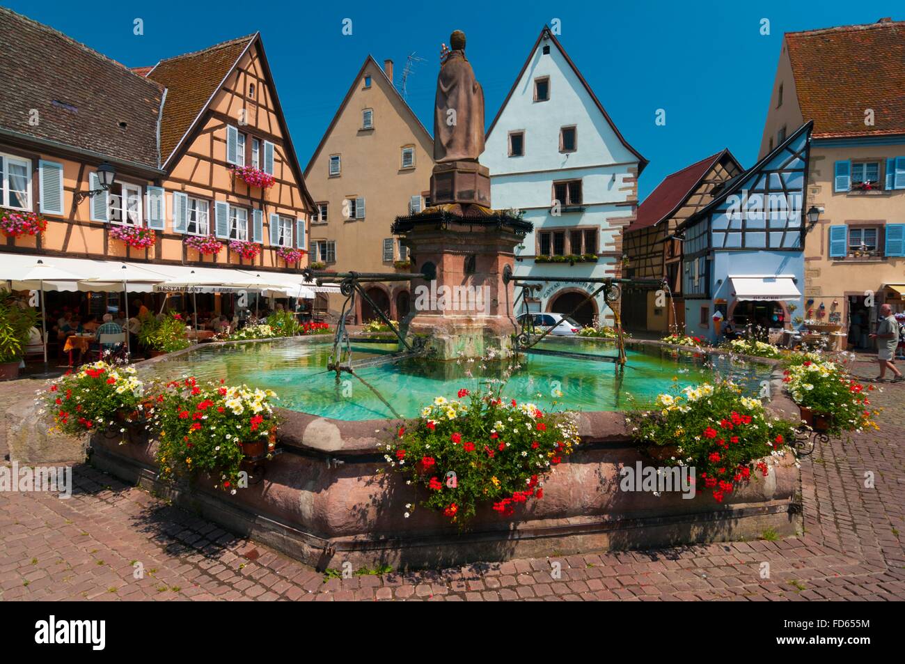 France, Haut Rhin (68), Eguisheim village (elected most beautiful ...