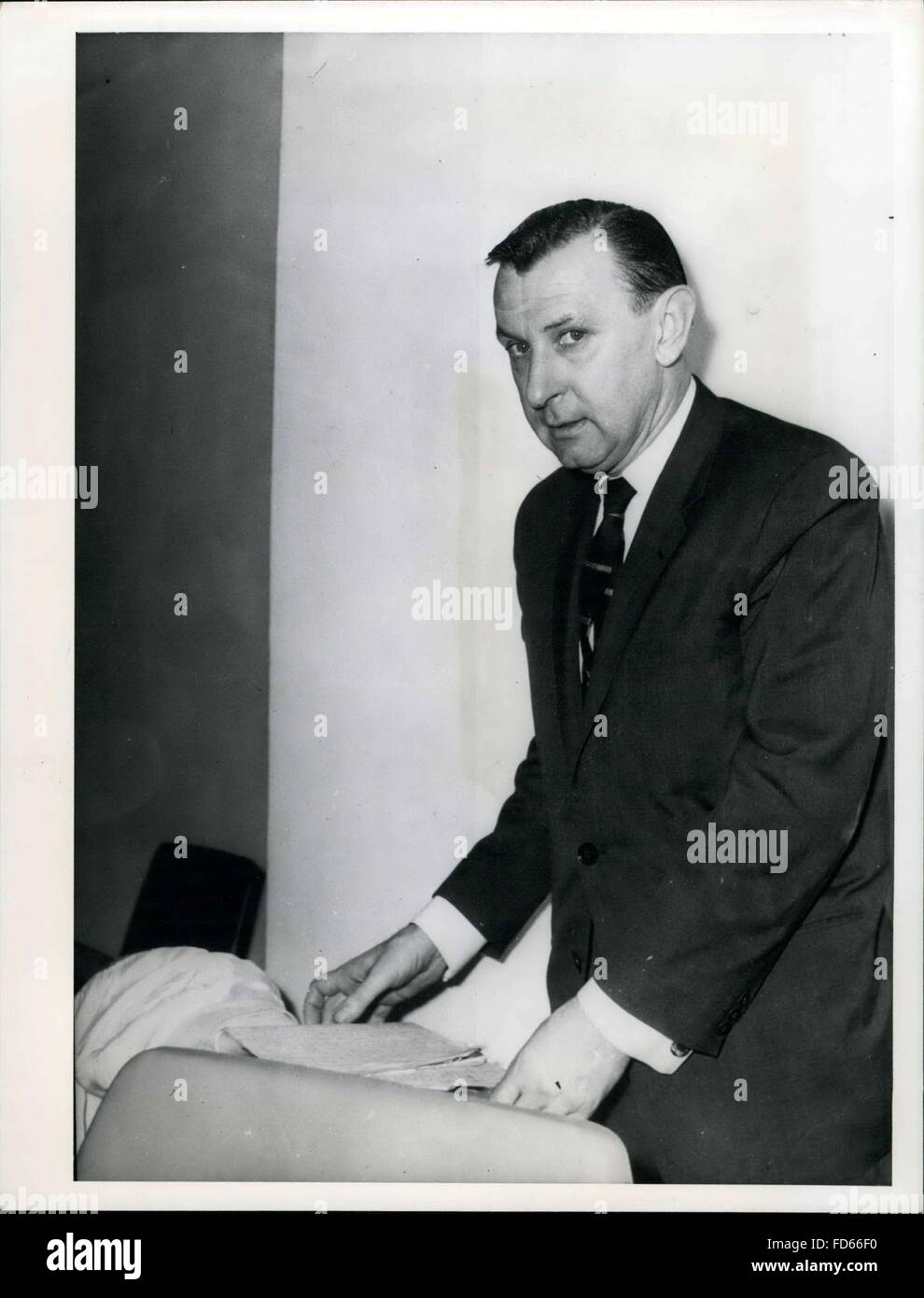 1968 - John Allen Kuchard de Cerna, who is a defendant in Munich, claims to be a secret service agent of the US. The public prosecutor claims he is Jan Alois Kuchler from Czechoslovakia, and wants to know if he is a swindler or really an agent. © Keystone Pictures USA/ZUMAPRESS.com/Alamy Live News Stock Photo