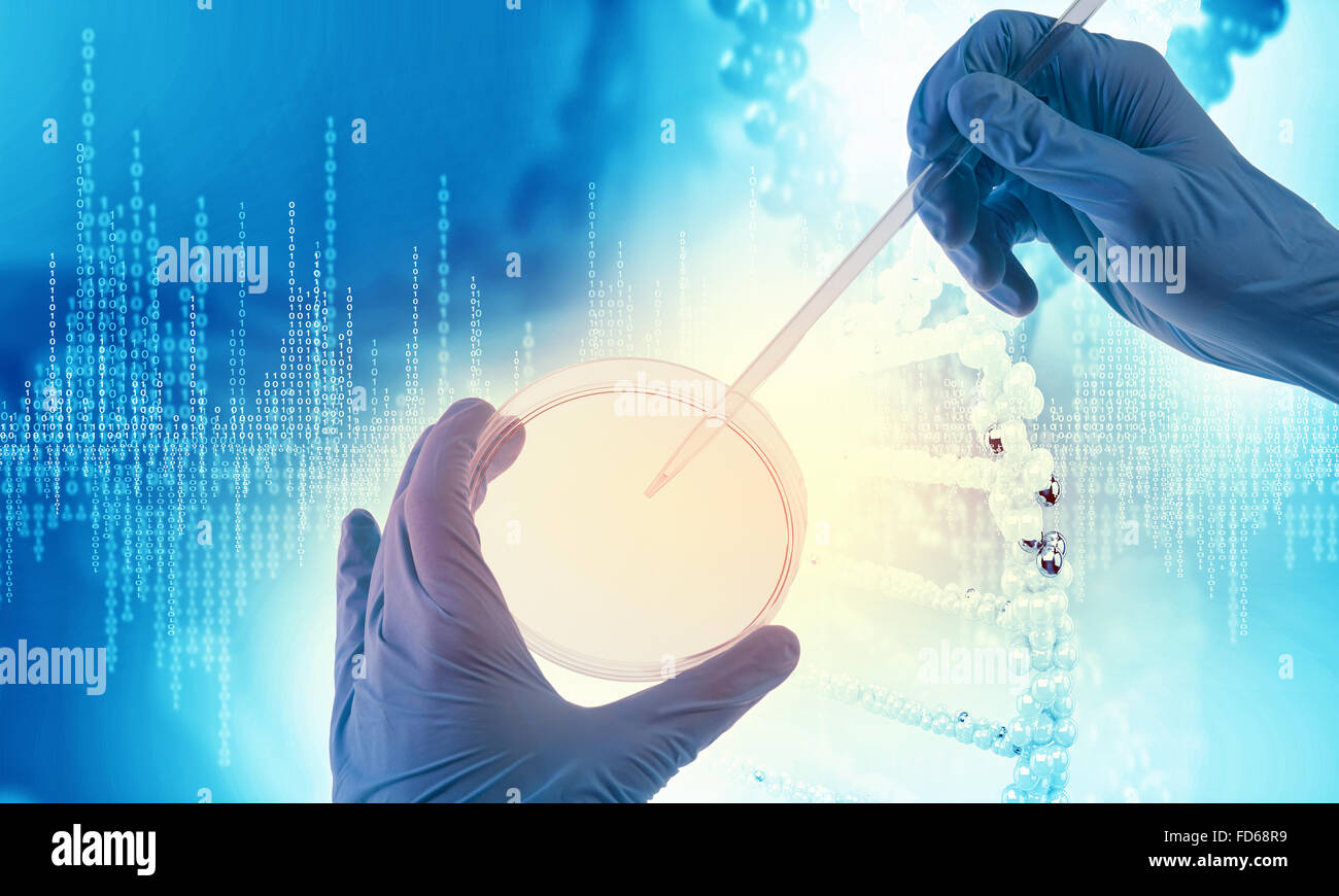 Close up image of human hand holding test tube. Science concept Stock ...