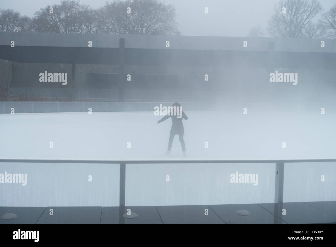Prospect Park LeFrak ice skating rink Brooklyn NY Stock Photo Alamy