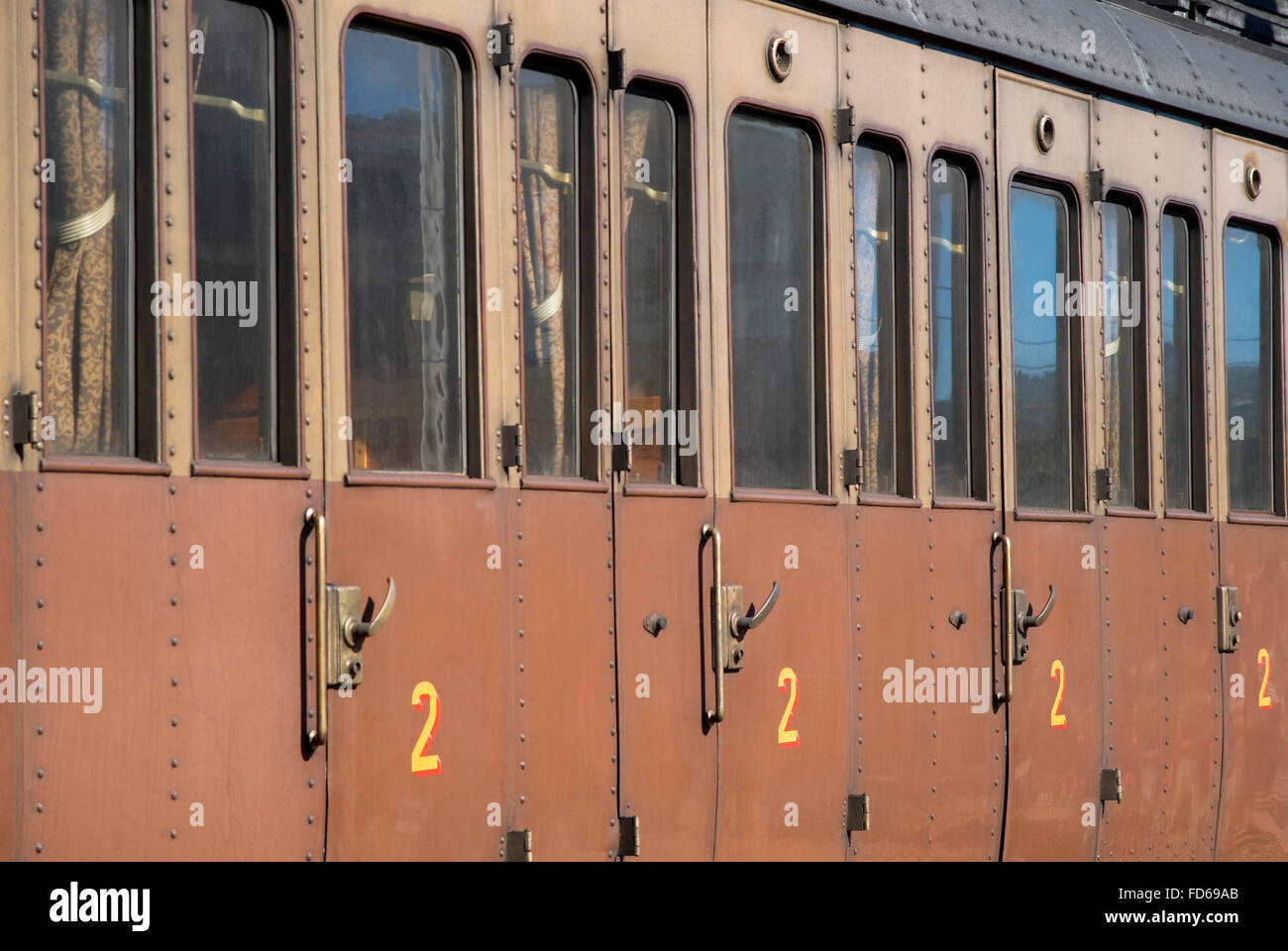 Old railway carriage Stock Photo Alamy