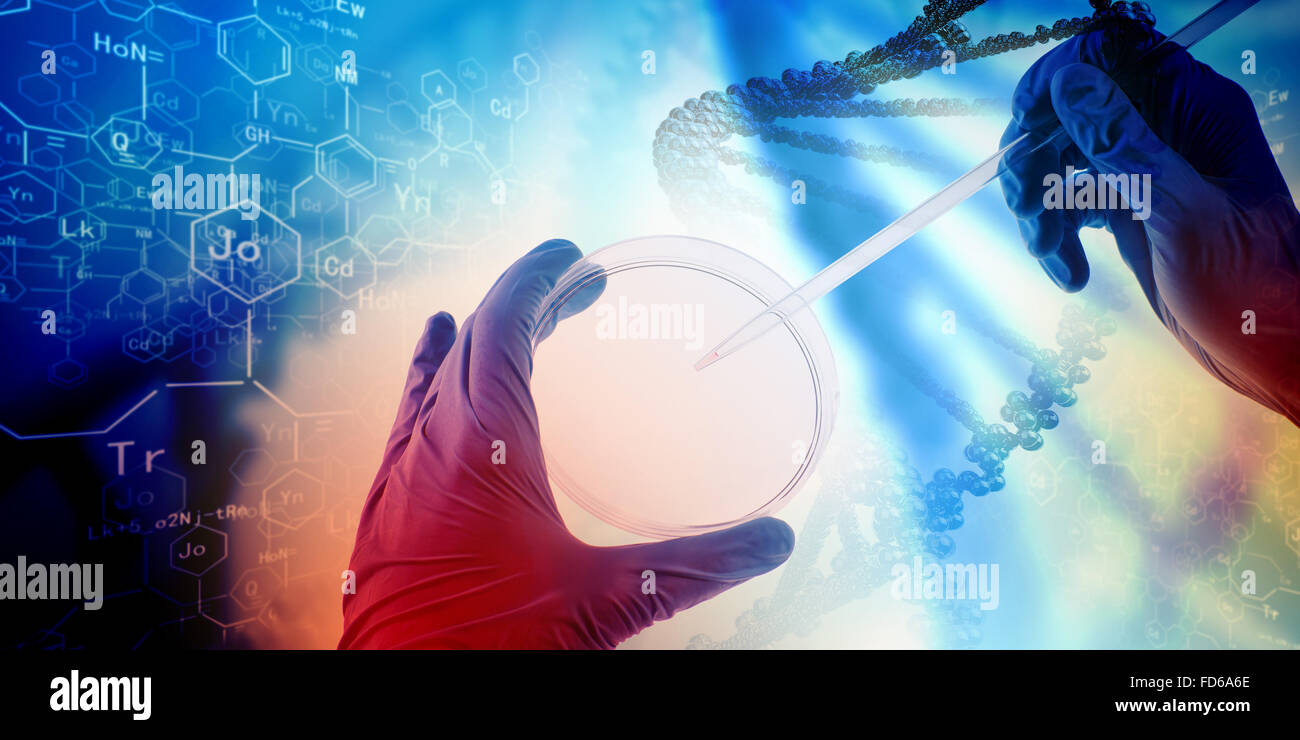 Close up image of human hand holding test tube. Science concept Stock ...