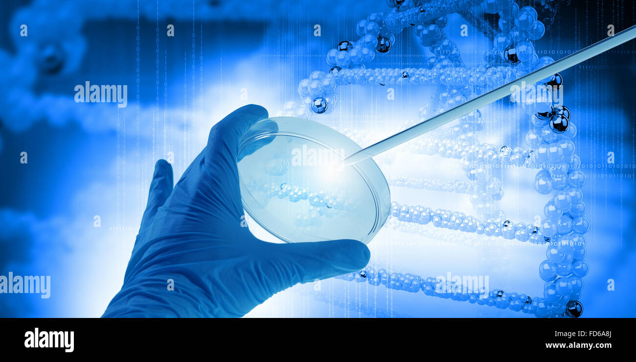 Close up image of human hand holding test tube. Science concept Stock ...