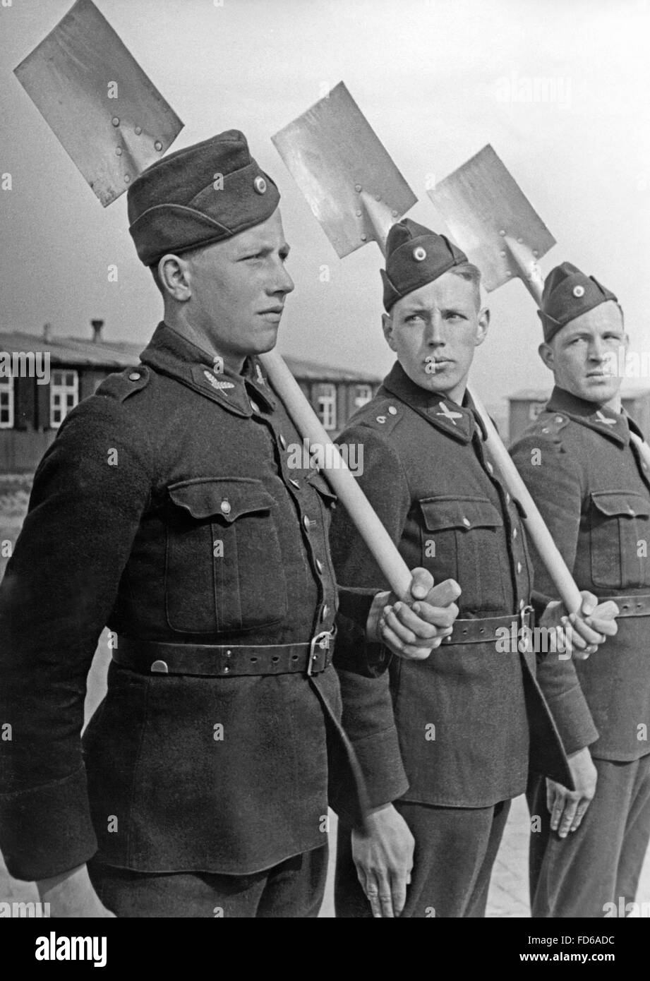Labour Service camp in Friesland 1942 Stock Photo