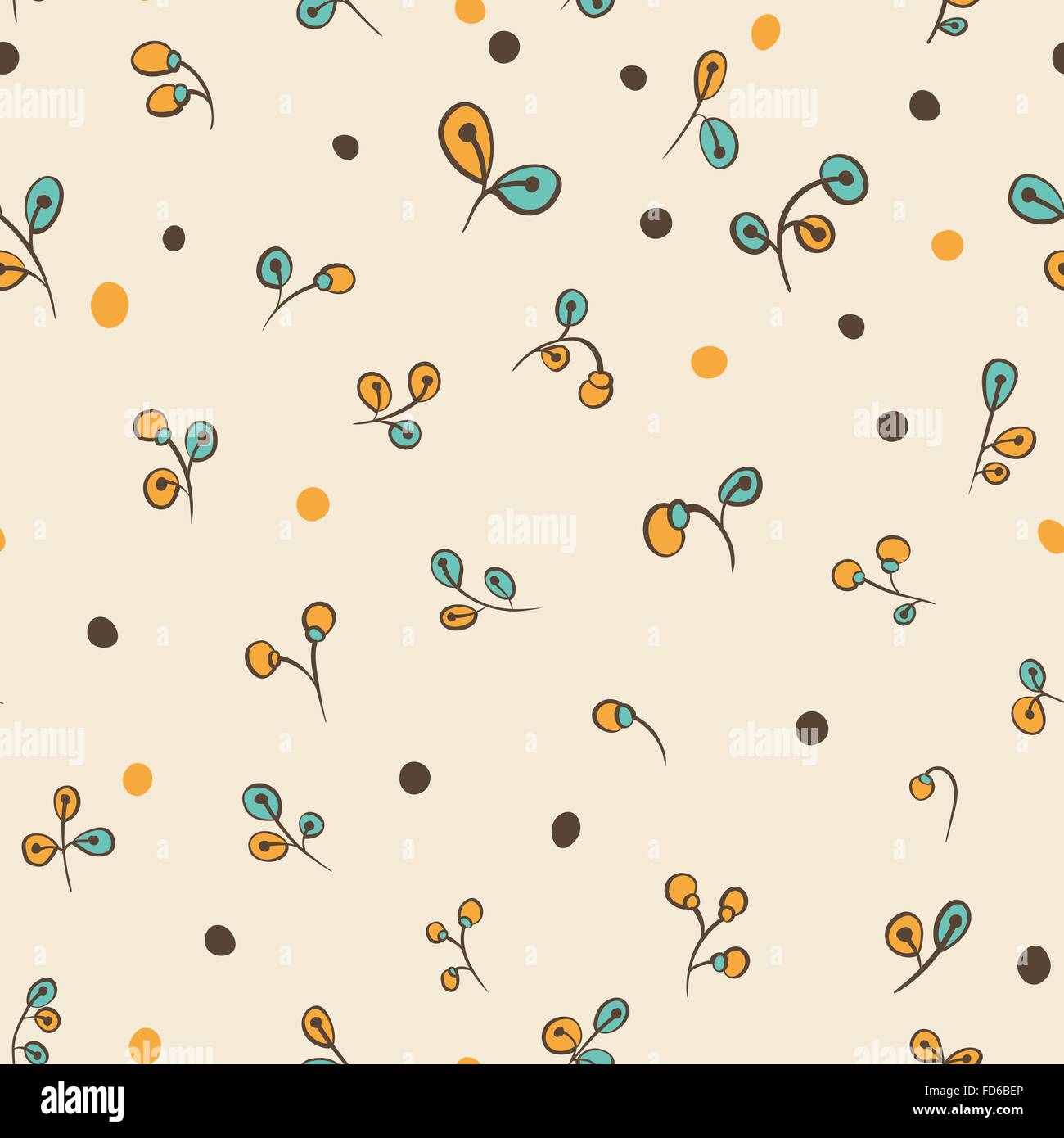 Seamless pattern with flowers. Vector illustration Stock Vector Image ...