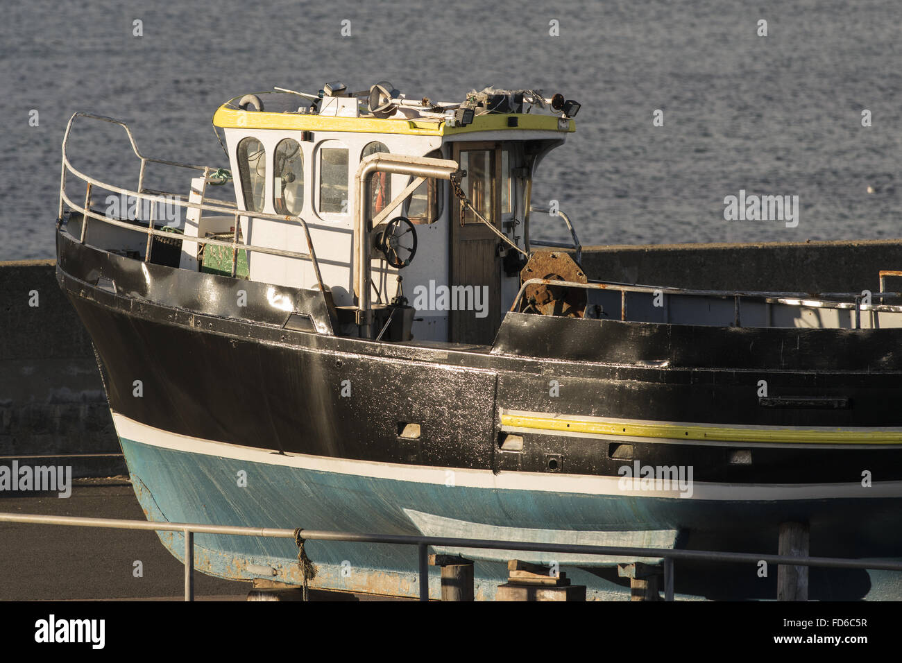 Fishing Boat, Seahouses Harbour Stock Photo - Alamy
