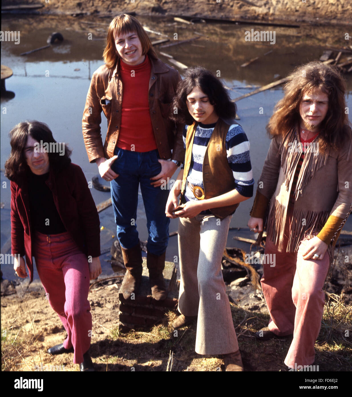 Free English Rock Group About 1970 From Left Simon Kirke Andy Fraser Paul Koss Paul Rodgers Stock Photo Alamy